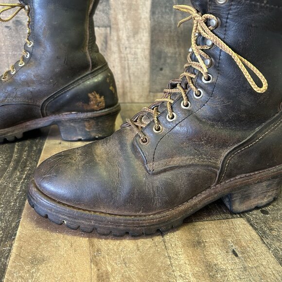 Red Wing Vintage Plain Toe Work Boots Mens 9 D - Picture 11 of 12